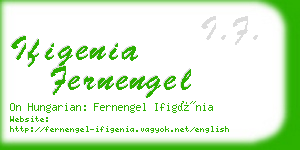 ifigenia fernengel business card